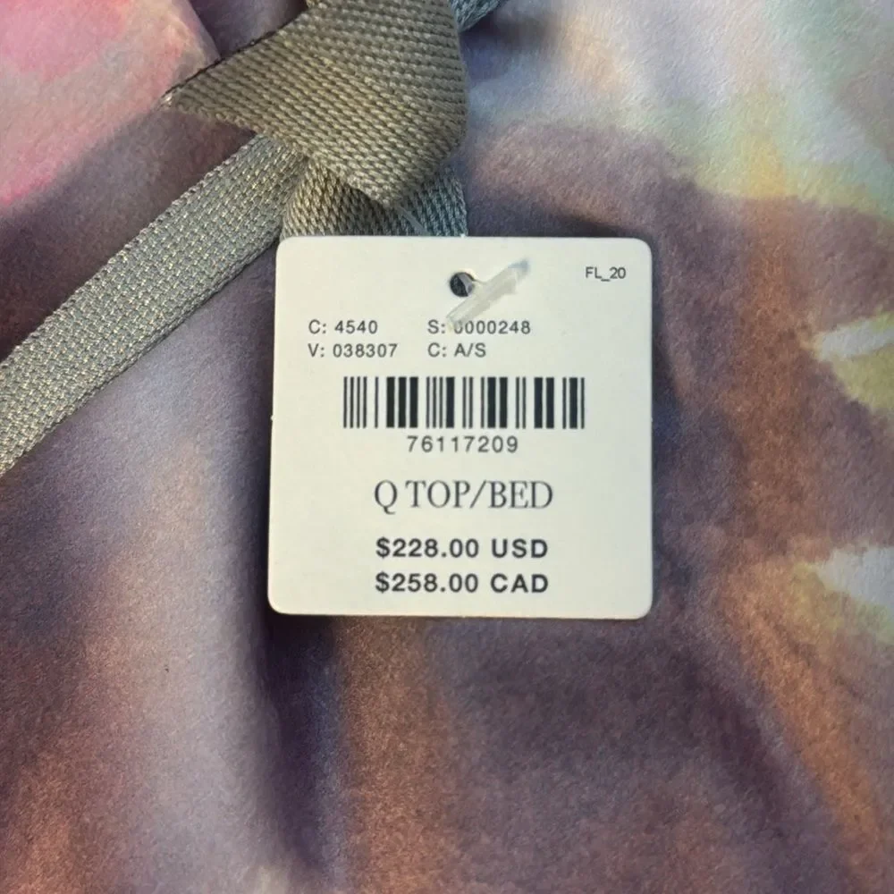 Anthropologie Velvet Shannon Floral Quilt Pink Neutral Queen NWT